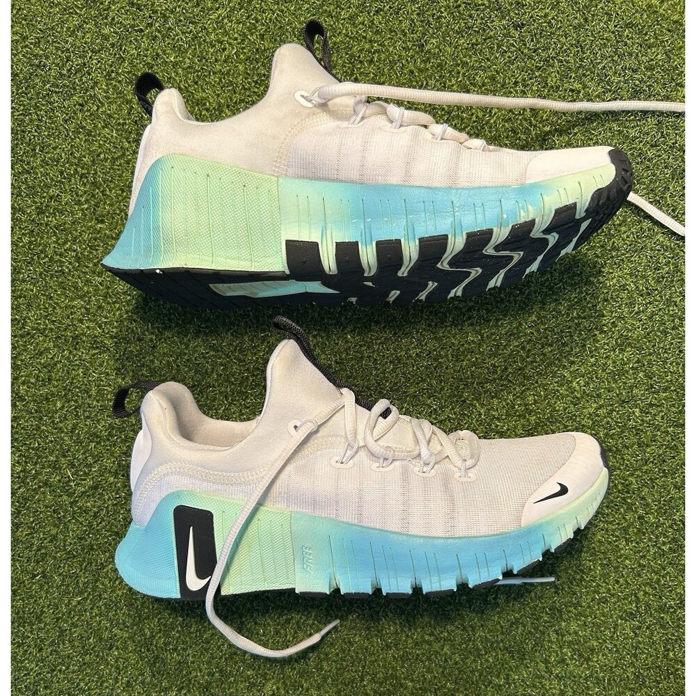 Nike Free Metcon 6 White Mint Green Aqua Blue IM2500-100 Women's Size 9 Shoes